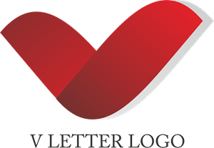V Letter Design Logo PNG Vector