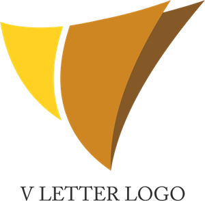 V Letter Design Logo PNG Vector