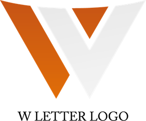 V W Letter Logo PNG Vector