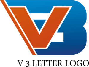 V3 Letter Logo PNG Vector