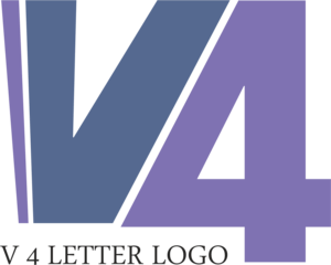 V4 Letter Logo PNG Vector