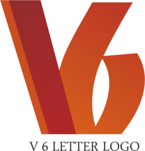 V6 Letter Logo PNG Vector