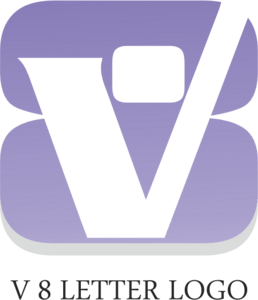 V8 Letter Logo PNG Vector
