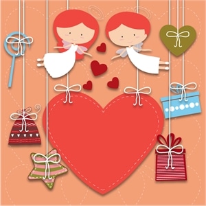 valentine card Logo PNG Vector
