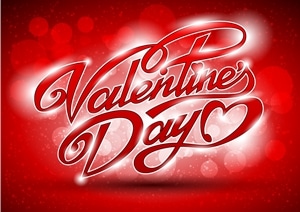 valentine wordart Logo PNG Vector