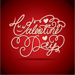 valentine wordart Logo Vector