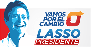 Vamos por el Cambio Lasso Presidente Logo Vector