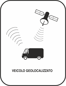 Veicolo Geolocalizzato Logo Vector