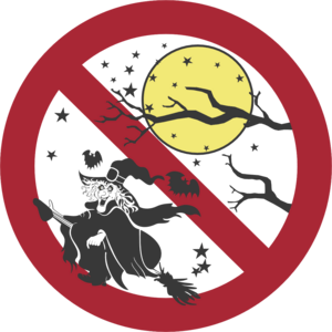 Verboden voor witches Logo PNG Vector