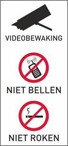 Videobewaking - Niet Bellen Niet Roken Logo PNG Vector