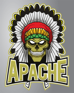 Vintage apache Logo PNG Vector