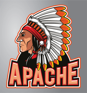 Vintage apache Logo PNG Vector