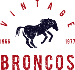 Vintage Broncos Logo PNG Vector