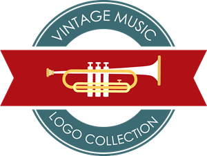 Vintage music collection Logo PNG Vector