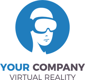 Virtual Reality Company Logo Vector