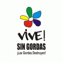Vive Sin Gordas Logo PNG Vector