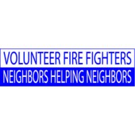 Volunteer Firefighters Neighbors Helping Logo PNG Vector