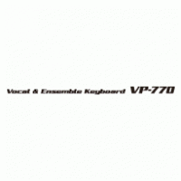 VP-770 Vocal & Ensemble Keyboard Logo PNG Vector