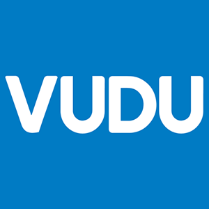 Vudu - White on blue background Logo PNG Vector