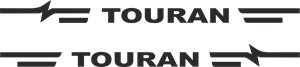 Vw Touran sticker for mirrors Logo Vector