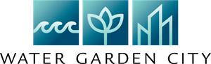 Water Garden City Logo PNG Vector