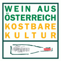 Wein aus Österreich Kostbare Kultur Logo Vector