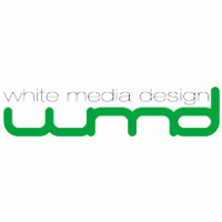 White Media Design Logo Vector