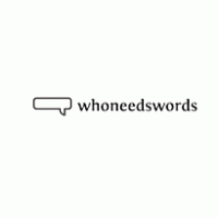 Who needs words Logo PNG Vector