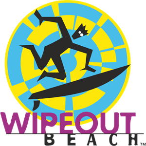 Wipeout Beach Logo Vector
