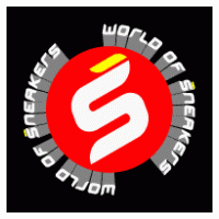 World of sneakers Logo Vector