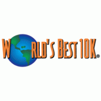 World's Best 10K Marathon Logo PNG Vector