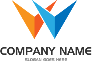 W Letter Company Logo Vector