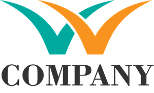 W Letter & V Letter Company Logo Vector