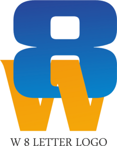 W8 Letter Logo PNG Vector