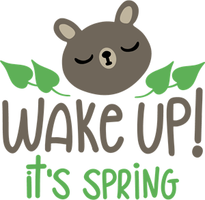 WAKE UP! IT’S SPRING Logo PNG Vector