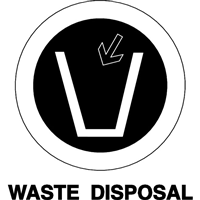 WASTE DISPOSAL SIGN Logo PNG Vector