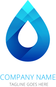 Water drop Logo PNG Vector