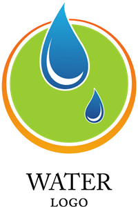 Water Drop Nature Logo Vector