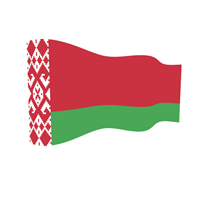 WAVY FLAG OF BELARUS Logo PNG Vector