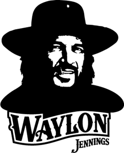 Waylon Jennings and Bust Logo Vector