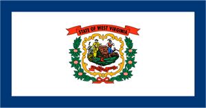 West Virginia State Flag and Seal Logo Vector