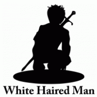 White Haired Man Logo PNG Vector