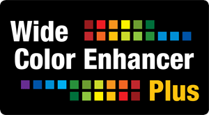 Wide Color Enhancer Plus Logo Vector