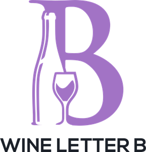 Wine Letter B Logo Vector