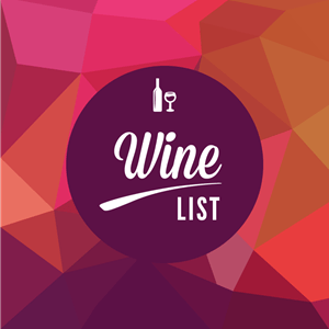 Wine List Geometry Menu Logo PNG Vector