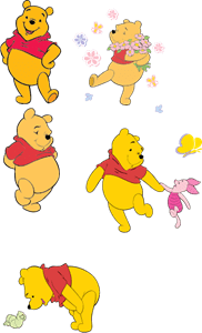 Winnie the Pooh Logo PNG Vector
