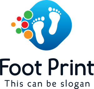 with feet Logo PNG Vector