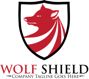 Wolf Shield Logo PNG Vector