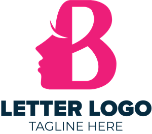 Woman Fashion Letter B Logo Vector
