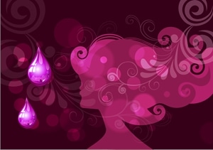 woman silhouette attar violet Logo PNG Vector